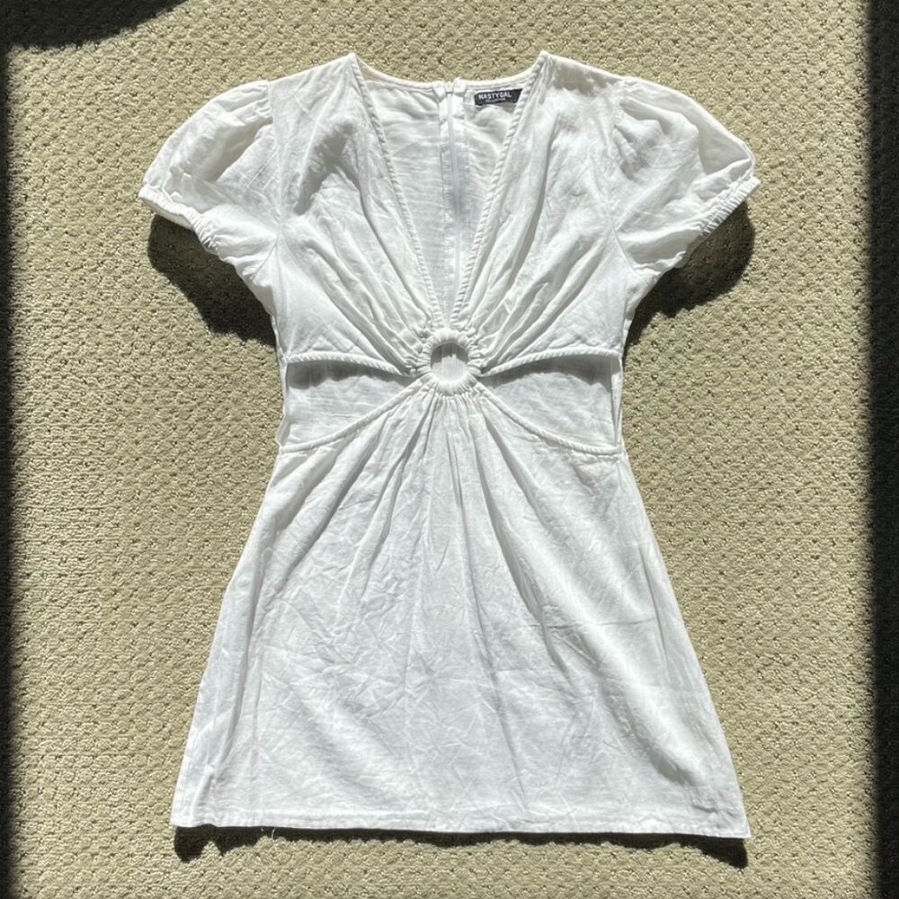 White Cottage Core Dress